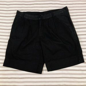 Black Twill Shorts